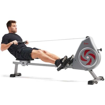 Sunny Health & Fitness - Sunny Strength™ Smart Premium Air Resistance Exercise Rowing Machine - Gray Sunny Health & Fitness - Sunny Strength™ Smart Premium Air Resistance Exercise Rowing Machine - Gray