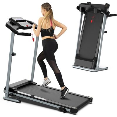 Loheer - Folding Treadmill with Incline, 7.5 MPH Compact Walking Pad Treadmill for Home, 265 LBS Capacity Running Machine - Gray Loheer - Folding Treadmill with Incline, 7.5 MPH Compact Walking Pad Treadmill for Home, 265 LBS Capacity Running Machine - Gray
