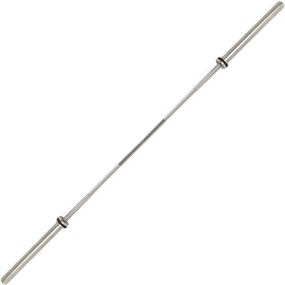 Sunny Health & Fitness - 86” (7 ft) Olympic Barbell Bar with 28mm shaft diameter - Silver Sunny Health & Fitness - 86” (7 ft) Olympic Barbell Bar with 28mm shaft diameter - Silver