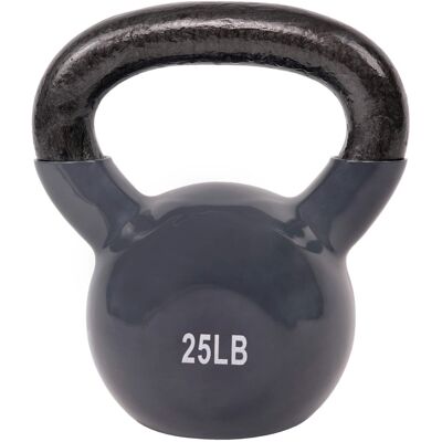 Sunny Health & Fitness - Vinyl Coated Kettlebell 25lbs - Black Sunny Health & Fitness - Vinyl Coated Kettlebell 25lbs - Black