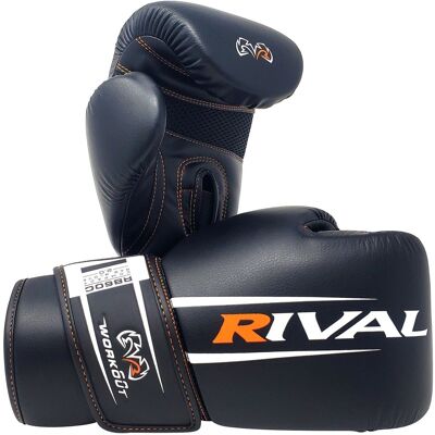 RIVAL - Boxing RB60C Workout Compact Hook and Loop Bag Gloves 2.0 - Medium - Black RIVAL - Boxing RB60C Workout Compact Hook and Loop Bag Gloves 2.0 - Medium - Black