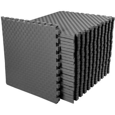 Everyday Essentials - BalanceFrom Fitness 72 Sq Ft Interlocking EVA Foam Exercise Mat Tiles - Gray Everyday Essentials - BalanceFrom Fitness 72 Sq Ft Interlocking EVA Foam Exercise Mat Tiles - Gray