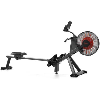 Sunny Health & Fitness - Premium Smart Magnetic Air Rower with Extended Rail - Dark Gray Sunny Health & Fitness - Premium Smart Magnetic Air Rower with Extended Rail - Dark Gray