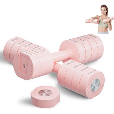 MERACH - 4 in 1 Hand Weights Adjustable Dumbbell for Women at Home Exercise 8.8lb - Pink MERACH - 4 in 1 Hand Weights Adjustable Dumbbell for Women at Home Exercise 8.8lb - Pink