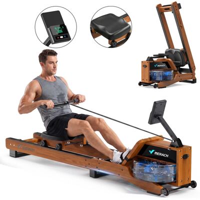 MERACH - Oak Water Rowing Machines for Home with 12 Enhanced Resistance Blade, Upgraded Handle, Adjustable Footpad - Wood MERACH - Oak Water Rowing Machines for Home with 12 Enhanced Resistance Blade, Upgraded Handle, Adjustable Footpad - Wood