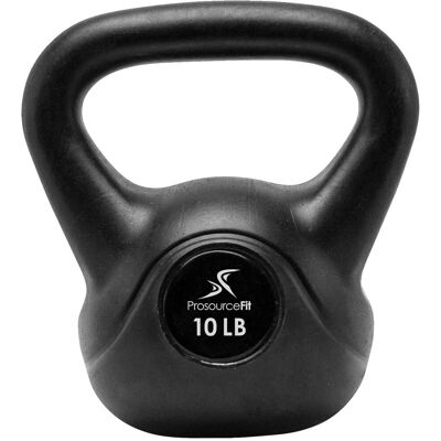 ProsourceFit - Vinyl Kettlebell, 10 lbs - Black ProsourceFit - Vinyl Kettlebell, 10 lbs - Black