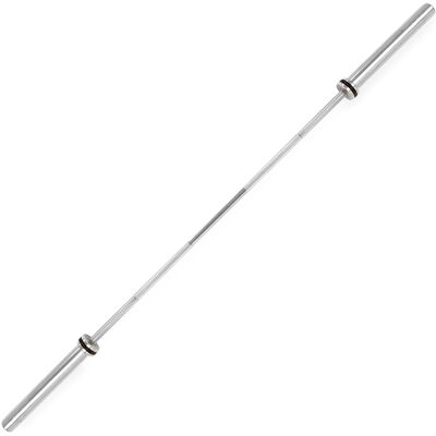 Sunny Health & Fitness - 79” (6.6 ft) Olympic Barbell Bar - Silver Sunny Health & Fitness - 79” (6.6 ft) Olympic Barbell Bar - Silver