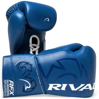 RIVAL - Boxing RFX-Guerrero SF-H Lace-Up Sparring Gloves - 18 oz. - Blue RIVAL - Boxing RFX-Guerrero SF-H Lace-Up Sparring Gloves - 18 oz. - Blue