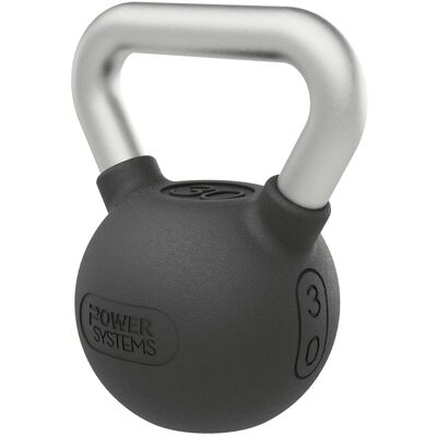 Power Systems - Elite Rubber Kettlebell (30 lb), Premium Rubber Coated Kettlebell for Strength Training - Black Power Systems - Elite Rubber Kettlebell (30 lb), Premium Rubber Coated Kettlebell for Strength Training - Black