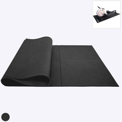 Superun - Treadmill & Rowing Machine Mat 70.8''L x 31.4''W X 0.23''Th Mat - Black Superun - Treadmill & Rowing Machine Mat 70.8''L x 31.4''W X 0.23''Th Mat - Black