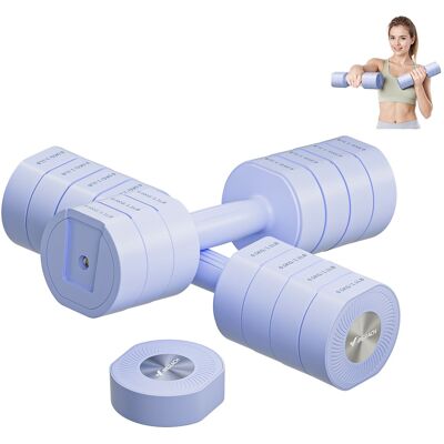 MERACH - 4 in 1 Hand Weights Adjustable Dumbbell for Women at Home Exercise 8.8lb - Blue MERACH - 4 in 1 Hand Weights Adjustable Dumbbell for Women at Home Exercise 8.8lb - Blue