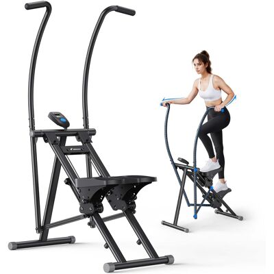 MERACH - Cardio Climber Stepper Exercise Machine, Full Body Workout Cross Trainer with Adjustable Incline - Black MERACH - Cardio Climber Stepper Exercise Machine, Full Body Workout Cross Trainer with Adjustable Incline - Black
