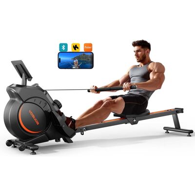 FED Fitness - Magnetic Rowing Machine for Home - Rower Machine Use with Bluetooth, App Supported, Rowing Machine for Tall - Black FED Fitness - Magnetic Rowing Machine for Home - Rower Machine Use with Bluetooth, App Supported, Rowing Machine for Tall - Black
