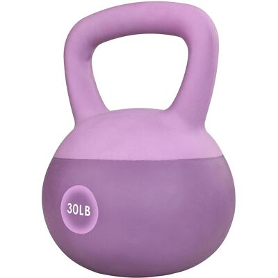 Fitvids - Soft Kettlebell Ergonomic Grip, Iron & Sand Filled, 30 Pounds - Purple Fitvids - Soft Kettlebell Ergonomic Grip, Iron & Sand Filled, 30 Pounds - Purple