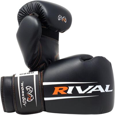 RIVAL - Boxing RB60 Workout Hook and Loop Bag Gloves 2.0 - XL - Black RIVAL - Boxing RB60 Workout Hook and Loop Bag Gloves 2.0 - XL - Black