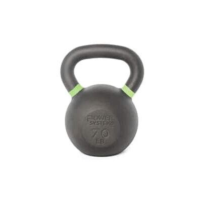 Power Systems - Cast Iron Kettlebell - 70 lb - Strength Training Kettlebells for Home Gym Workouts - Black Power Systems - Cast Iron Kettlebell - 70 lb - Strength Training Kettlebells for Home Gym Workouts - Black