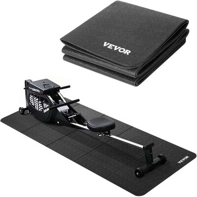 VEVOR - Foldable Walking Pad Treadmill Mat, 1/4" Thick, 24" x 68" Exercise Equipment Mat for Elliptical on Carpet Hardwood Floor - Black VEVOR - Foldable Walking Pad Treadmill Mat, 1/4" Thick, 24" x 68" Exercise Equipment Mat for Elliptical on Carpet Hardwood Floor - Black