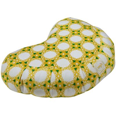 Maji Sports - Halfmoon Zafu Yoga Meditation Pillow - 1350Yellow Green Tile Maji Sports - Halfmoon Zafu Yoga Meditation Pillow - 1350Yellow Green Tile