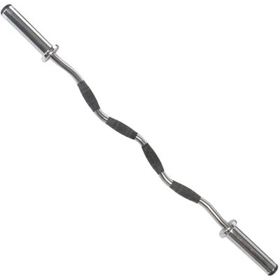 Power Systems - Pro Olympic Curl Bar - 50'' Chrome Weightlifting Curling Bar with 7.5'' Sleeve - Silver Power Systems - Pro Olympic Curl Bar - 50'' Chrome Weightlifting Curling Bar with 7.5'' Sleeve - Silver