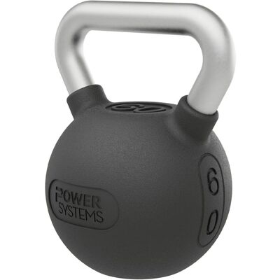Power Systems - Elite Rubber Kettlebell - 60 lb - Premium Rubber Coated Kettlebell for Strength Training - Black Power Systems - Elite Rubber Kettlebell - 60 lb - Premium Rubber Coated Kettlebell for Strength Training - Black