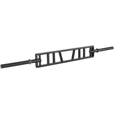 VEVOR - Multi-Grip Barbell, 2-inch 3 Positions Swiss Bar, 550 LBS Capacity Heavy Duty Swiss Barbell, with 2 Collars - Black VEVOR - Multi-Grip Barbell, 2-inch 3 Positions Swiss Bar, 550 LBS Capacity Heavy Duty Swiss Barbell, with 2 Collars - Black
