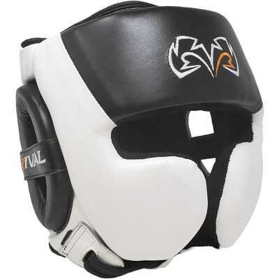 RIVAL - Boxing RHG30 Mexican Training Headgear - Medium - Black/White RIVAL - Boxing RHG30 Mexican Training Headgear - Medium - Black/White