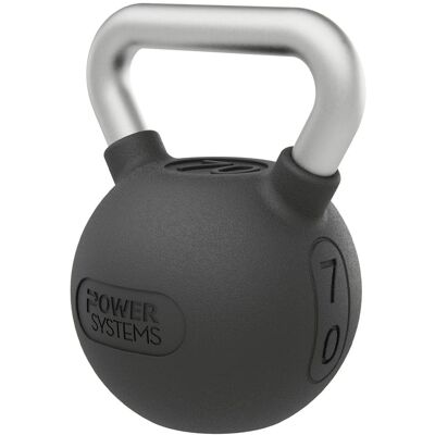 Power Systems - Elite Rubber Kettlebell -70 lb - Premium Rubber Coated Kettlebell for Strength Training - Black Power Systems - Elite Rubber Kettlebell -70 lb - Premium Rubber Coated Kettlebell for Strength Training - Black
