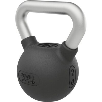 Power Systems - Elite Rubber Kettlebell (20 lb), Premium Rubber Coated Kettlebell for Strength Training - Black Power Systems - Elite Rubber Kettlebell (20 lb), Premium Rubber Coated Kettlebell for Strength Training - Black