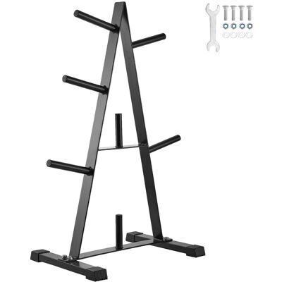 VEVOR - Weight Plate Rack, A Frame Weight Plate Tree for 1-Inch Weight Plates, Standard Weight Plate Tree - Black (Powder Coated Gloss Finish) VEVOR - Weight Plate Rack, A Frame Weight Plate Tree for 1-Inch Weight Plates, Standard Weight Plate Tree - Black (Powder Coated Gloss Finish)