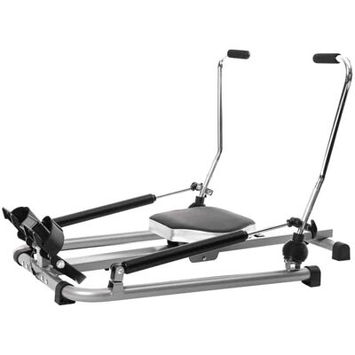 Topteng - Double Hydraulic Rowing Machine for Home Gym - Adjustable Resistance, LCD Monitor, 360° Armrest, 250LBS Capacity - Black Topteng - Double Hydraulic Rowing Machine for Home Gym - Adjustable Resistance, LCD Monitor, 360° Armrest, 250LBS Capacity - Black