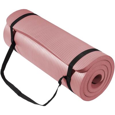 BalanceFrom Fitness - BalanceFrom Yoga Mat, 1-Inch Extra Thick Exercise Pilates Workout Mat - Pinkish BalanceFrom Fitness - BalanceFrom Yoga Mat, 1-Inch Extra Thick Exercise Pilates Workout Mat - Pinkish