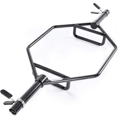 VEVOR - Trap Bar Hex Bar, 2-Inch Hex Barbell, 800 LBS Capacity Shrug Bars with Knurled Grips, Weightlifting Training Equipment - Black VEVOR - Trap Bar Hex Bar, 2-Inch Hex Barbell, 800 LBS Capacity Shrug Bars with Knurled Grips, Weightlifting Training Equipment - Black