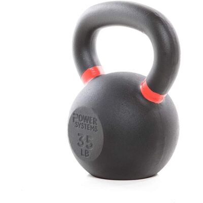 Power Systems - Cast Iron Kettlebell -35 lb - Strength Training Kettlebells for Home Gym Workouts - Black Power Systems - Cast Iron Kettlebell -35 lb - Strength Training Kettlebells for Home Gym Workouts - Black