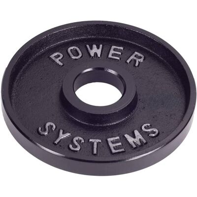 Power Systems - Pro Olympic Plate (35 lb), Cast Iron Weight Plates Fits 2" Bar Sleeve - Black Power Systems - Pro Olympic Plate (35 lb), Cast Iron Weight Plates Fits 2" Bar Sleeve - Black