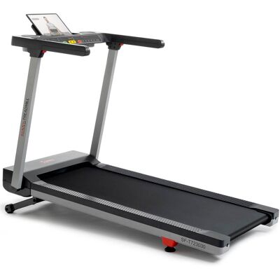 Sunny Health & Fitness - Smart Quiet Foldable Treadmill w/ 20″ Wide Running Belt, 15% Max Auto Incline & Performance Tracking via SunnyFit App - Dark Gray Sunny Health & Fitness - Smart Quiet Foldable Treadmill w/ 20″ Wide Running Belt, 15% Max Auto Incline & Performance Tracking via SunnyFit App - Dark Gray