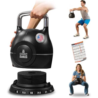 LifePro - Adjustable Dumbbell Set 44 lb 7 in 1 Adjustable Kettlebell Weight Set for Home Gym Fitness Equipment - Black LifePro - Adjustable Dumbbell Set 44 lb 7 in 1 Adjustable Kettlebell Weight Set for Home Gym Fitness Equipment - Black
