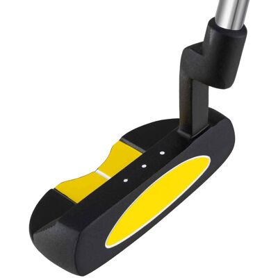 Costway - 27 Inch Junior Mallet Putter for Kids with Stainless Steel Shaft and Headcover - Yellow Costway - 27 Inch Junior Mallet Putter for Kids with Stainless Steel Shaft and Headcover - Yellow