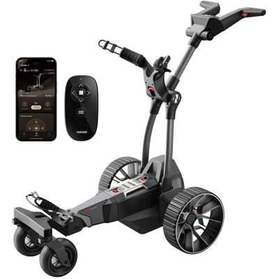 NAVEE - Birdie 3 Electric Golf Push Cart, 36 Hole Max Range, Dual Motor Assist, 9 Speeds, Remote Control, Foldable - Black NAVEE - Birdie 3 Electric Golf Push Cart, 36 Hole Max Range, Dual Motor Assist, 9 Speeds, Remote Control, Foldable - Black