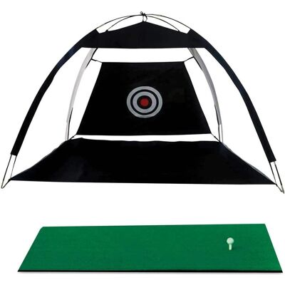 Voice Caddie - Golf Net and Mat - Black Voice Caddie - Golf Net and Mat - Black