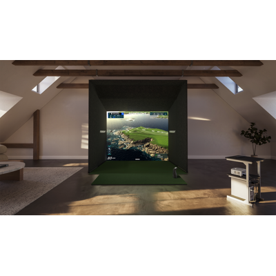 Foresight Sports - Complete Golf Sim Package w/ GC3 Launch Monitor, 11ft Frame, with Frame Extension Projector, Screen, & Mat - White Foresight Sports - Complete Golf Sim Package w/ GC3 Launch Monitor, 11ft Frame, with Frame Extension Projector, Screen, & Mat - White