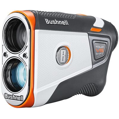 Bushnell - Tour V6 Shift Patriot Pack Golf Rangefinder - White/Orange Bushnell - Tour V6 Shift Patriot Pack Golf Rangefinder - White/Orange