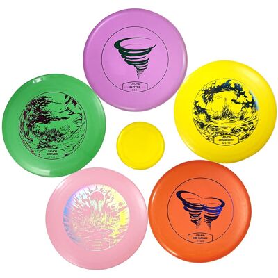 VEVOR - Disc Golf Set, 5-Piece Starter Kit for Beginners, Includes Putter, Mid-Range, Driver, Mini Marker, Ideal - Color mixing VEVOR - Disc Golf Set, 5-Piece Starter Kit for Beginners, Includes Putter, Mid-Range, Driver, Mini Marker, Ideal - Color mixing