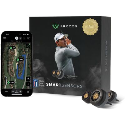 Arccos - Gen 4 Smart Sensor Golf Game Tracking System - Black/Smoke Arccos - Gen 4 Smart Sensor Golf Game Tracking System - Black/Smoke