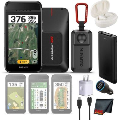 Garmin - Approach G82 Launch Monitor and Premium GPS Golf Handheld Bundle - Black Garmin - Approach G82 Launch Monitor and Premium GPS Golf Handheld Bundle - Black