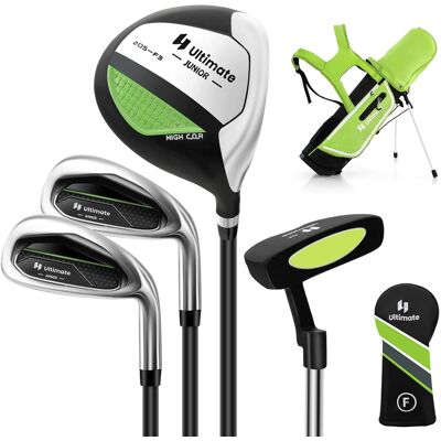 Costway - Kids Golf Practice Set Junior Complete Golf Club Set for Kids Age 5-7 Years Old - Green Costway - Kids Golf Practice Set Junior Complete Golf Club Set for Kids Age 5-7 Years Old - Green