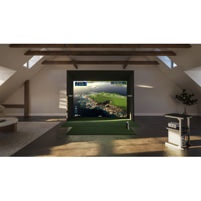 Foresight Sports - Complete Golf Sim Package w/ Quad-Max Launch Monitor, 12ft Frame, Projector, Screen, & Mat - White Foresight Sports - Complete Golf Sim Package w/ Quad-Max Launch Monitor, 12ft Frame, Projector, Screen, & Mat - White