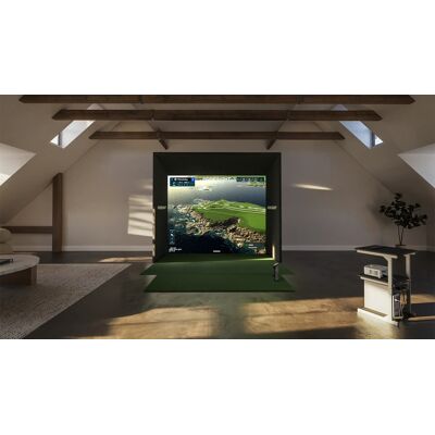 Foresight Sports - Complete Golf Sim Package w/ GCQuad Launch Monitor, 11ft Frame, Projector, Screen, & Mat - Black Foresight Sports - Complete Golf Sim Package w/ GCQuad Launch Monitor, 11ft Frame, Projector, Screen, & Mat - Black