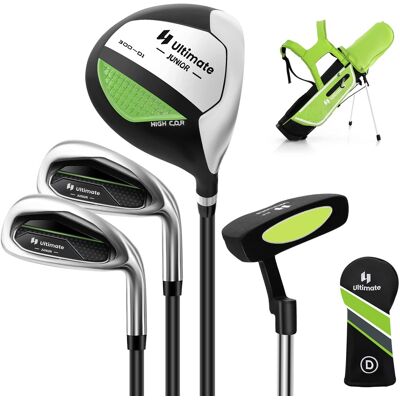 Costway - Kids Golf Practice Set Junior Complete Golf Club Set for Kids Age 8-10 Years Old - Green Costway - Kids Golf Practice Set Junior Complete Golf Club Set for Kids Age 8-10 Years Old - Green