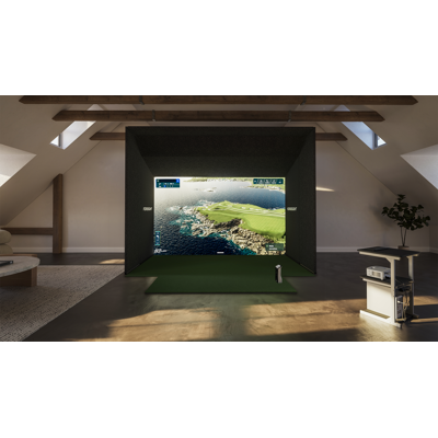 Foresight Sports - Complete Golf Sim Package w/ Quad-Max Launch Monitor, 13ft Frame, & Frame Extension Projector, Screen, & Mat - White Foresight Sports - Complete Golf Sim Package w/ Quad-Max Launch Monitor, 13ft Frame, & Frame Extension Projector, Screen, & Mat - White