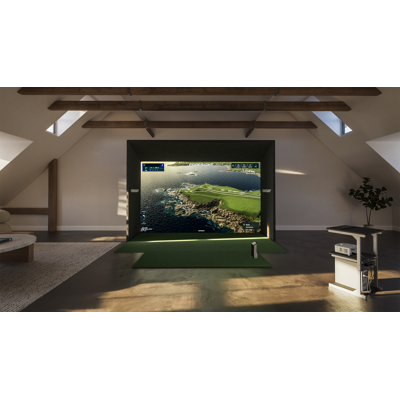 Foresight Sports - Complete Golf Sim Package w/ Quad-Max Launch Monitor, 13ft Frame, Projector, Screen, & Mat - White Foresight Sports - Complete Golf Sim Package w/ Quad-Max Launch Monitor, 13ft Frame, Projector, Screen, & Mat - White
